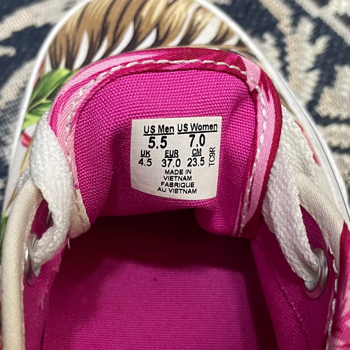 반스 (우먼) 플라워패턴 어센틱 슈즈 상품이미지5