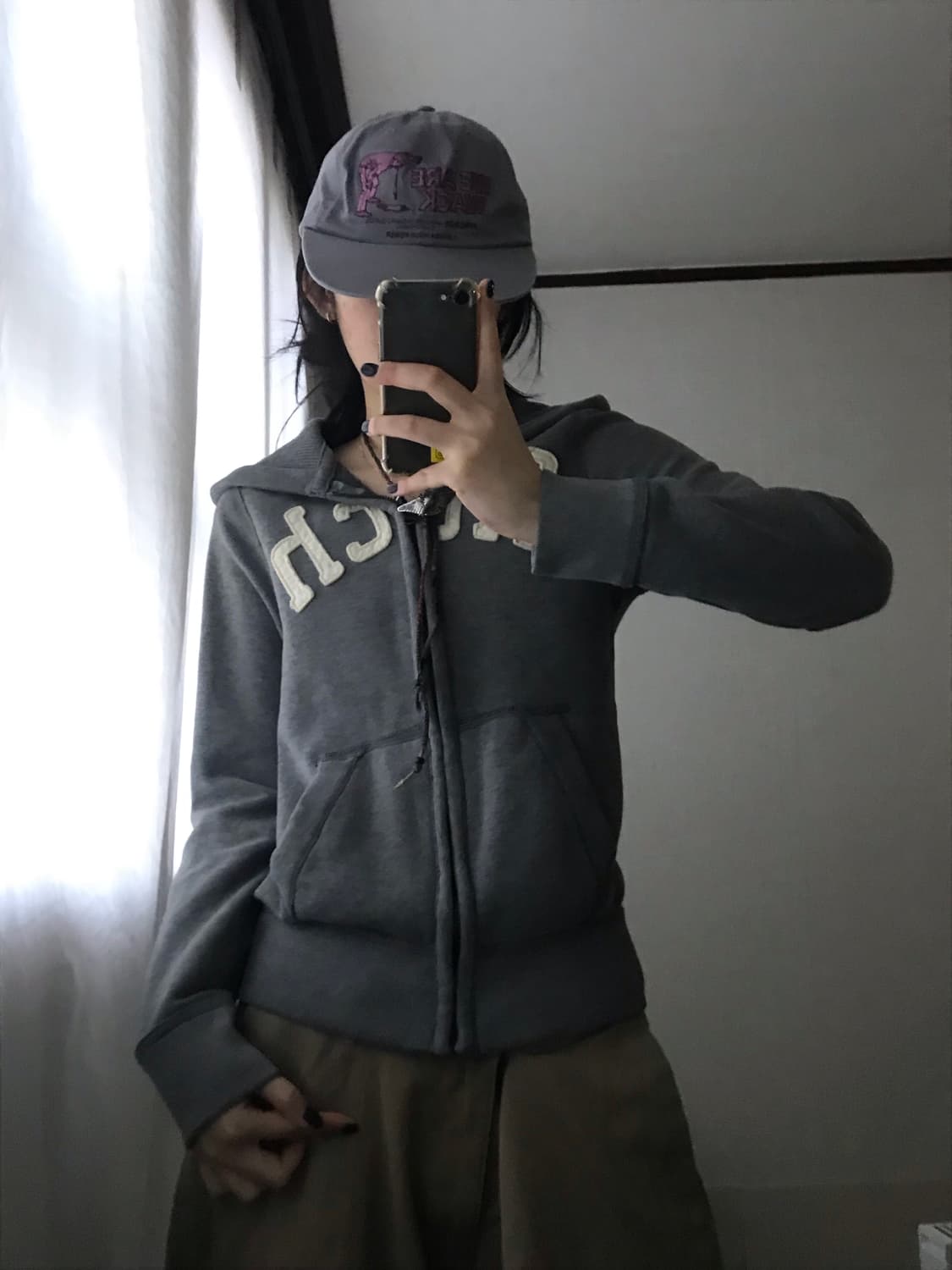 아베크롬비 그레이 후드집업 상품이미지6