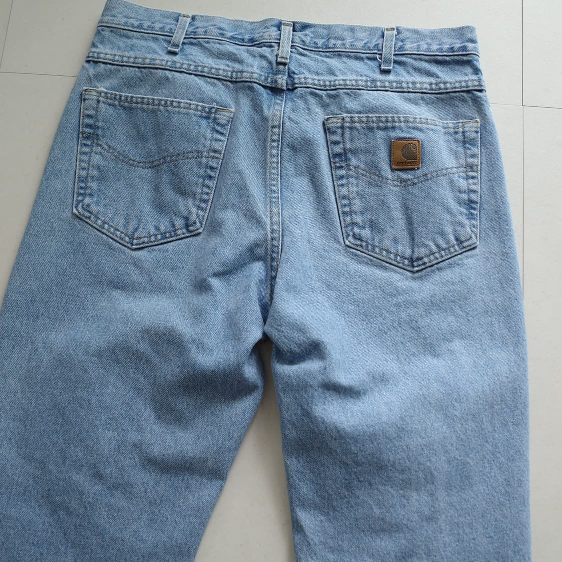 칼하트 B18 BTW 테이퍼드 데님 팬츠 36x30 상품이미지7