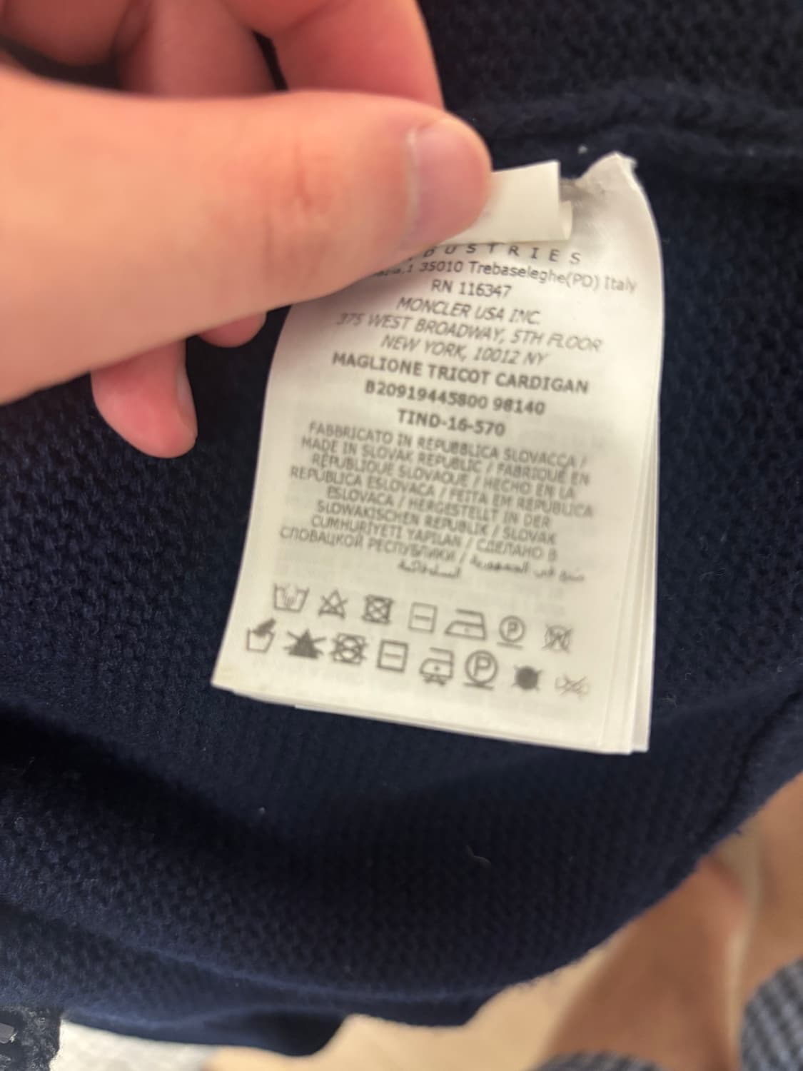 몽클레어 니트 집업 L 상품이미지3