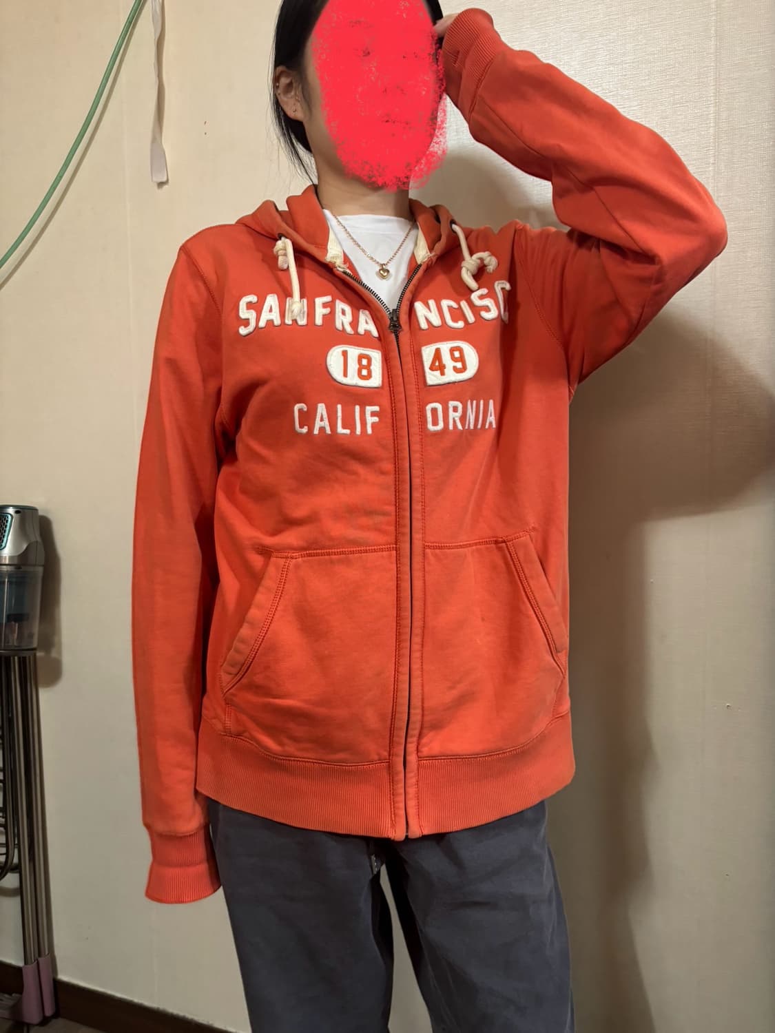 WHO.A.U 캘리포니아 오렌지 후드집업 상품이미지1