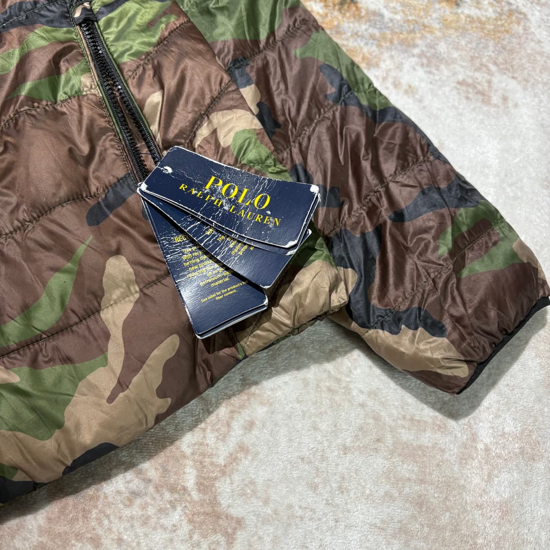 폴로 카모 리버서블 후드 경량패딩 새상품 상품이미지3
