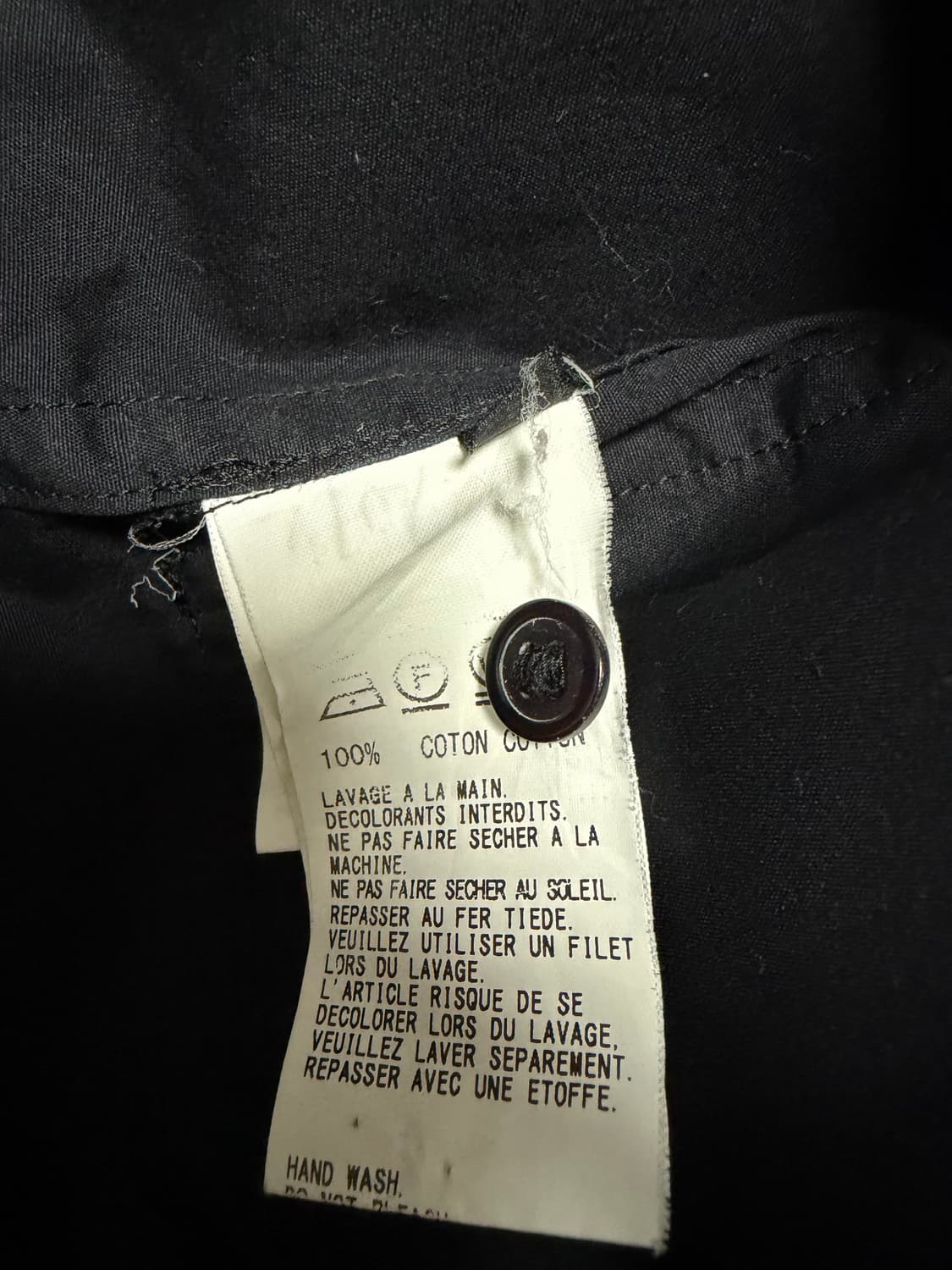 요지야마모토 히든 포켓 롱셔츠 상품이미지4