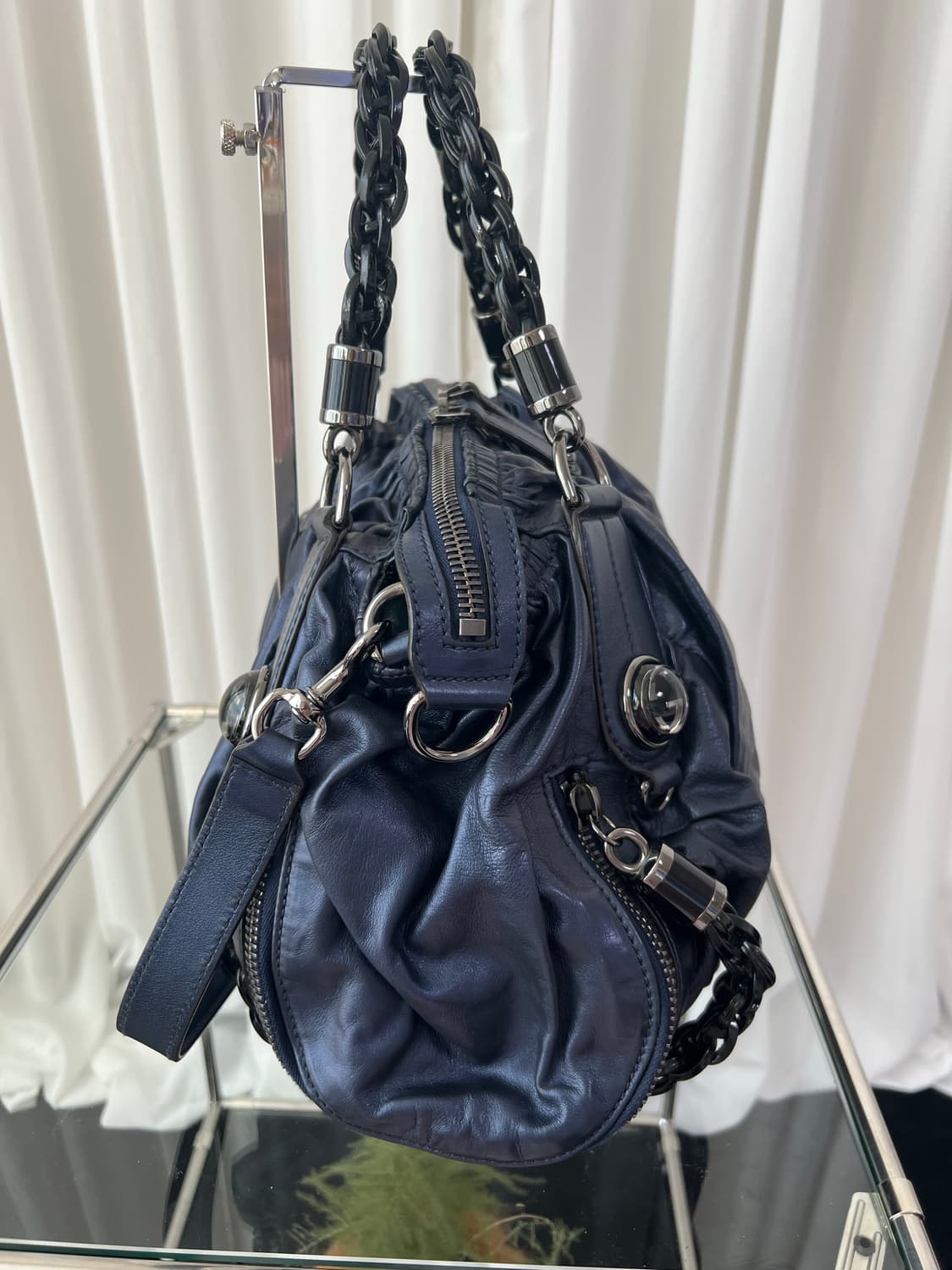 구찌 x 톰포드 바부슈카 갤럭시 미드나잇 블루 숄더백 상품이미지6