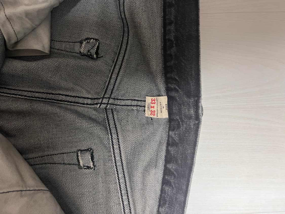 RRL 스트레이트 데님 - 더스티블랙 워시 상품이미지4