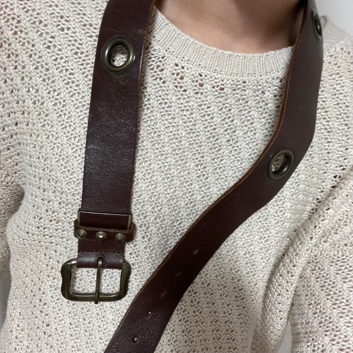 JAPANESE VINTAGE LEATHER BELT 상품이미지2
