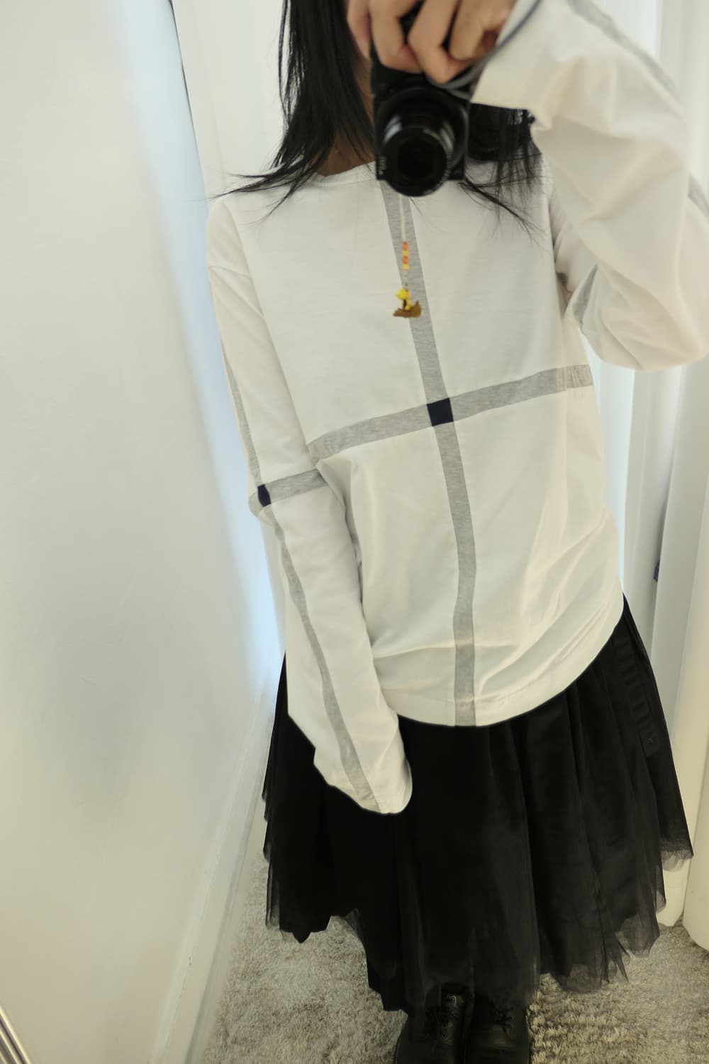 Cross long sleeve top 상품이미지7