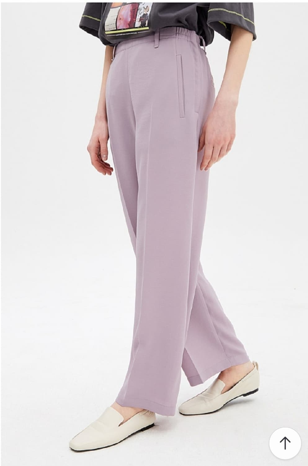 시스템 밴딩 와이드팬츠 66사이즈 상품이미지3