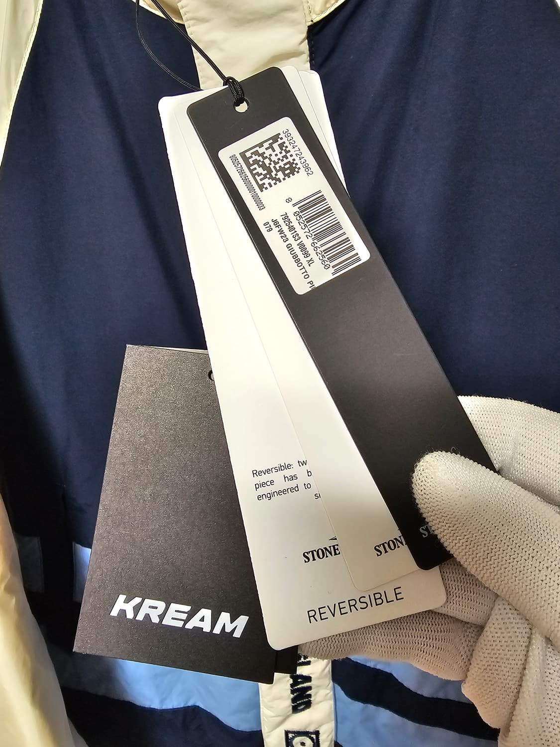 슈프림 x 스톤 아일랜드 리버시블 다운 퍼퍼 자켓 XL (새 상품) 상품이미지5