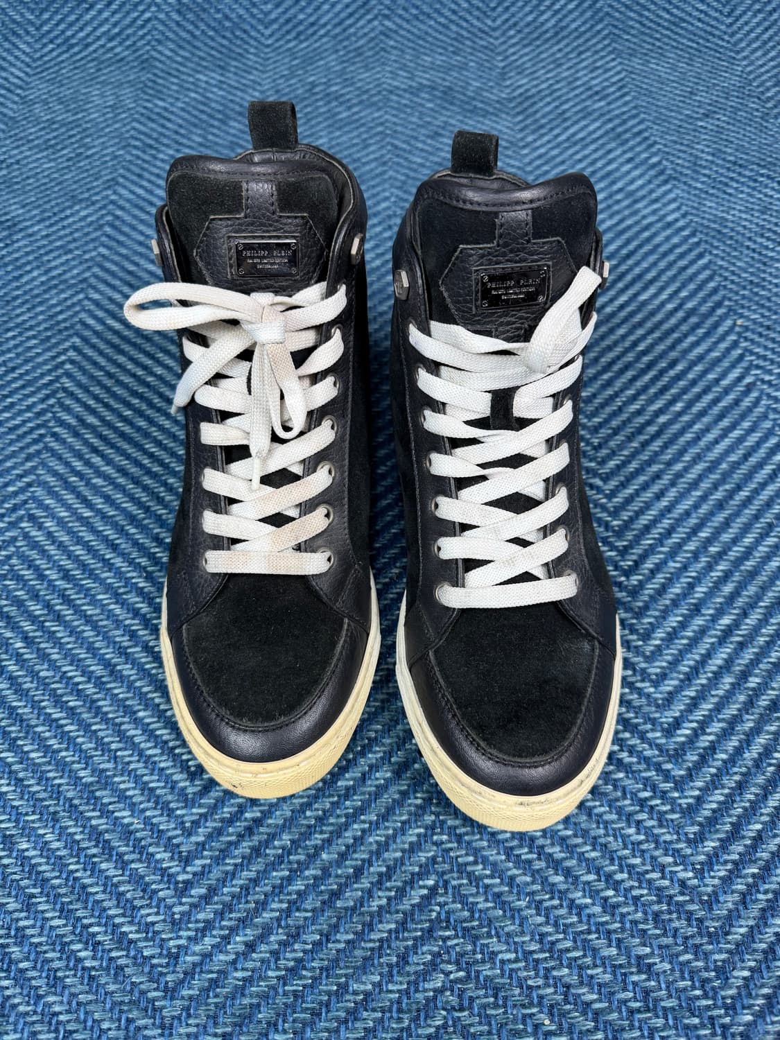 Philipp Plein 크리스탈 스컬 하이탑 스니커즈 상품이미지3