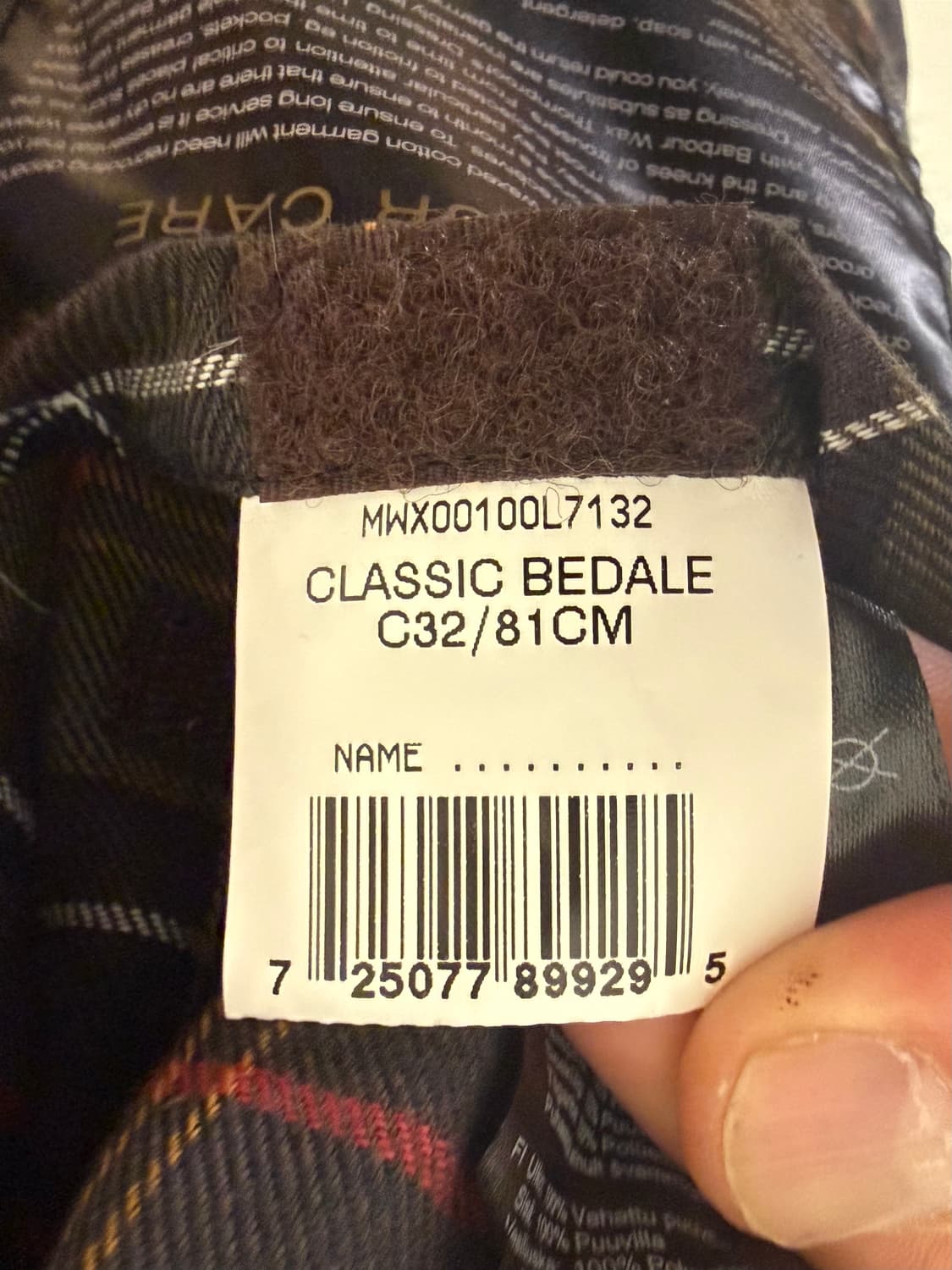 Barbour 바버 클래식 비데일 C32 왁스 자켓 영국산 상품이미지8