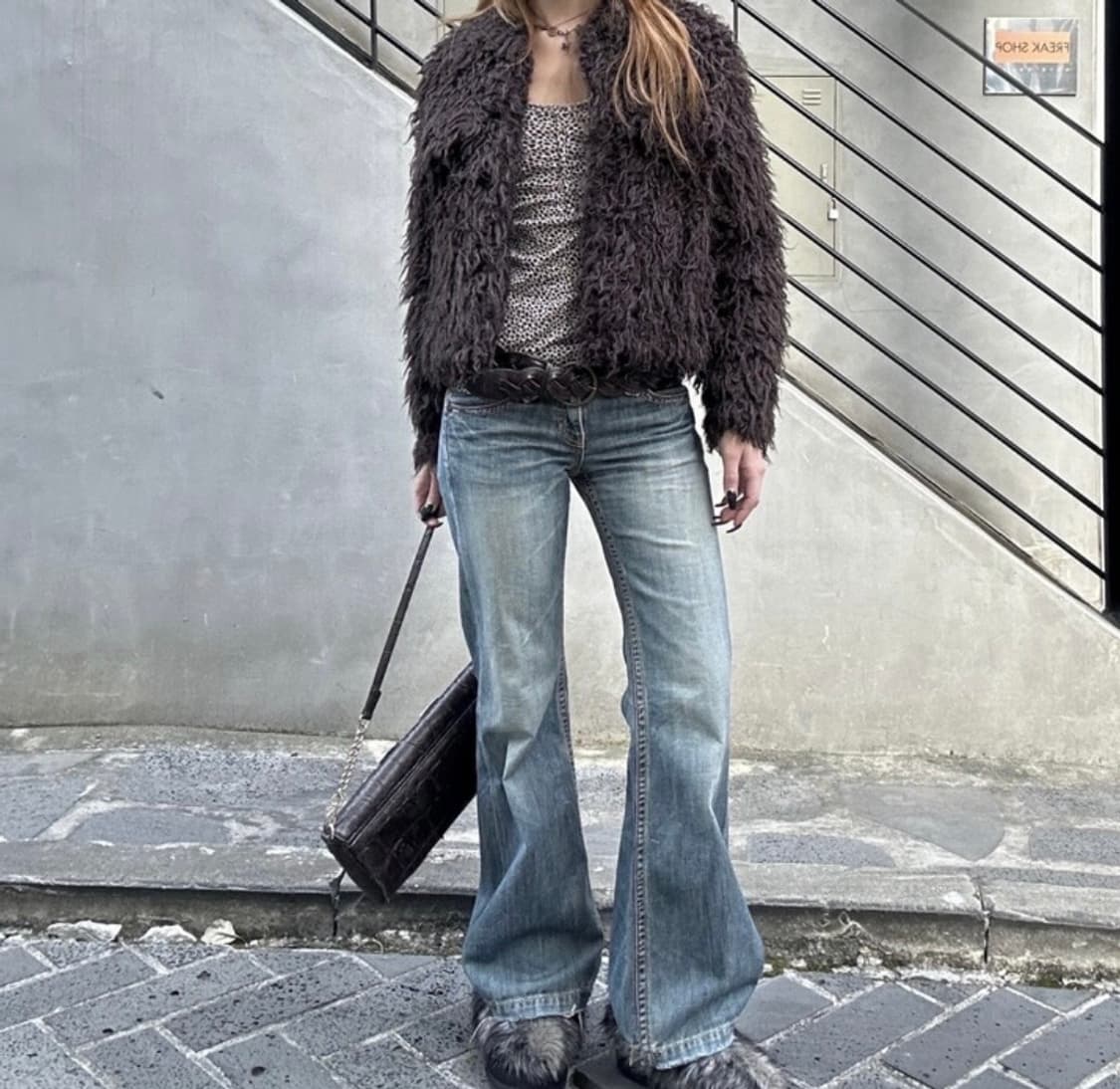 시슬리 퍼 자켓 상품이미지3