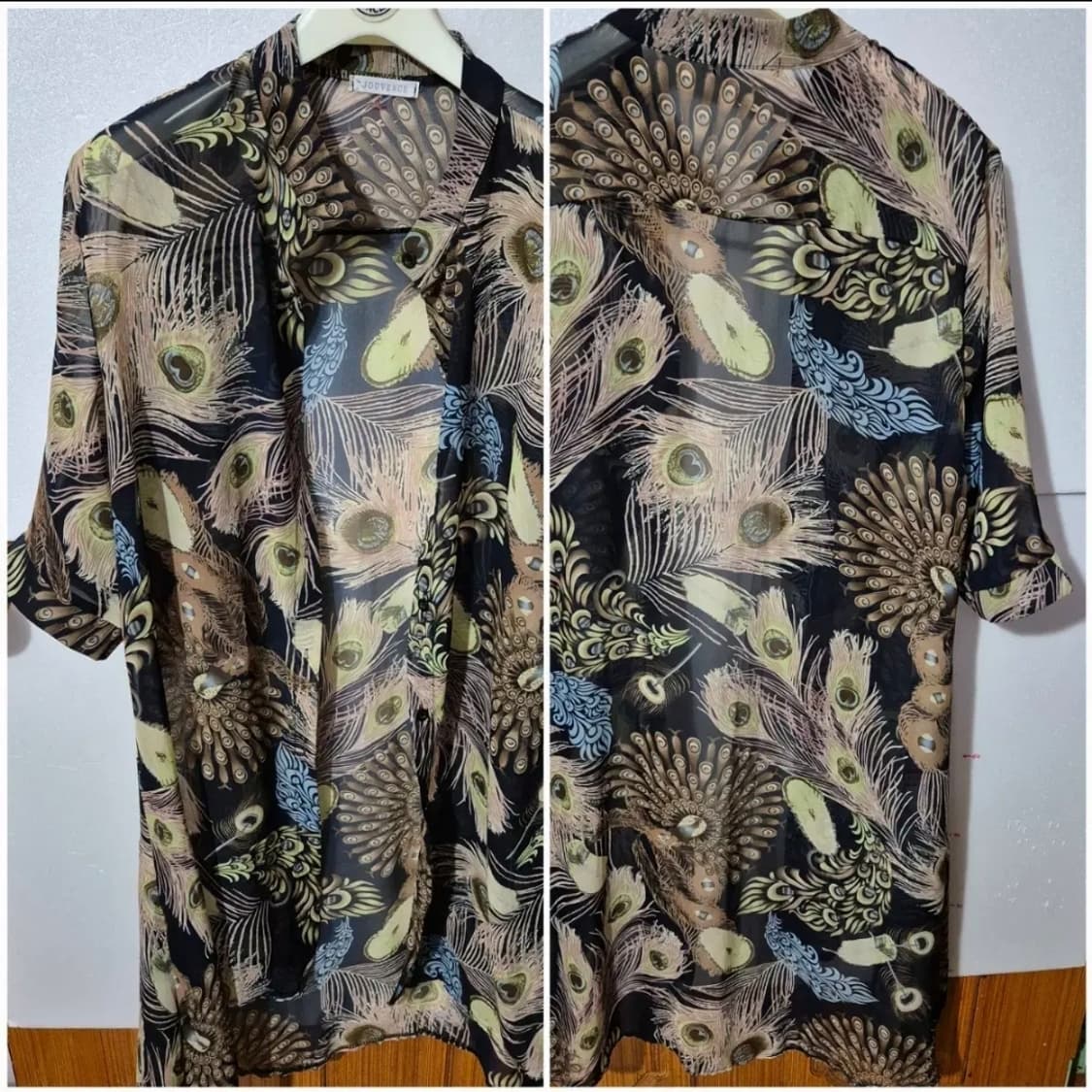 4045 ) 시스루 롱 셔츠 가디건 새상품 상태 상품이미지4