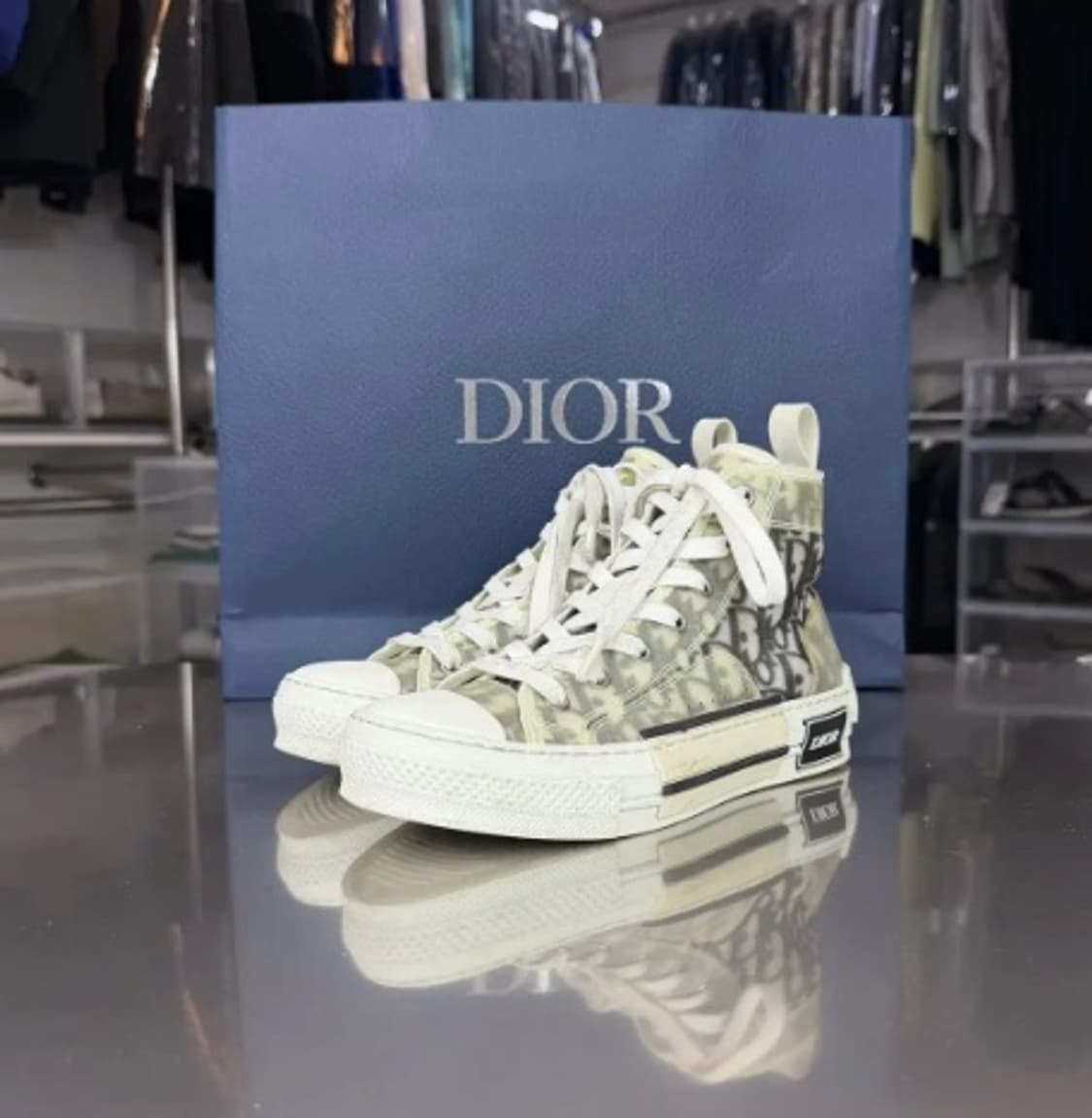 [정품] 디올 오블리크 B23 하이탑 스니커즈 235 상품이미지1