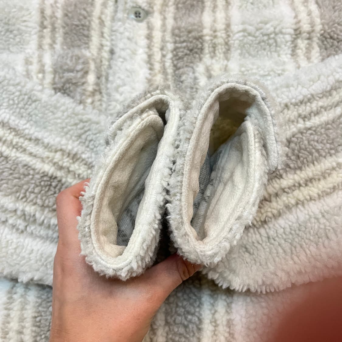 스투시 스트라이프 쉐르파 셔츠 / M 상품이미지4