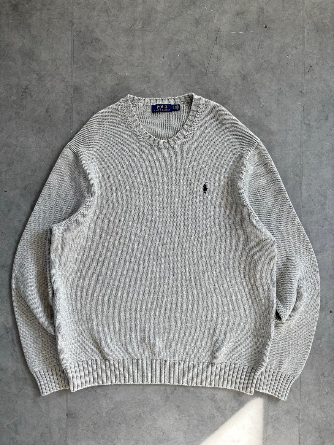 폴로랄프로렌 신형라벨 그레이 라운드넥 니트 상품이미지1