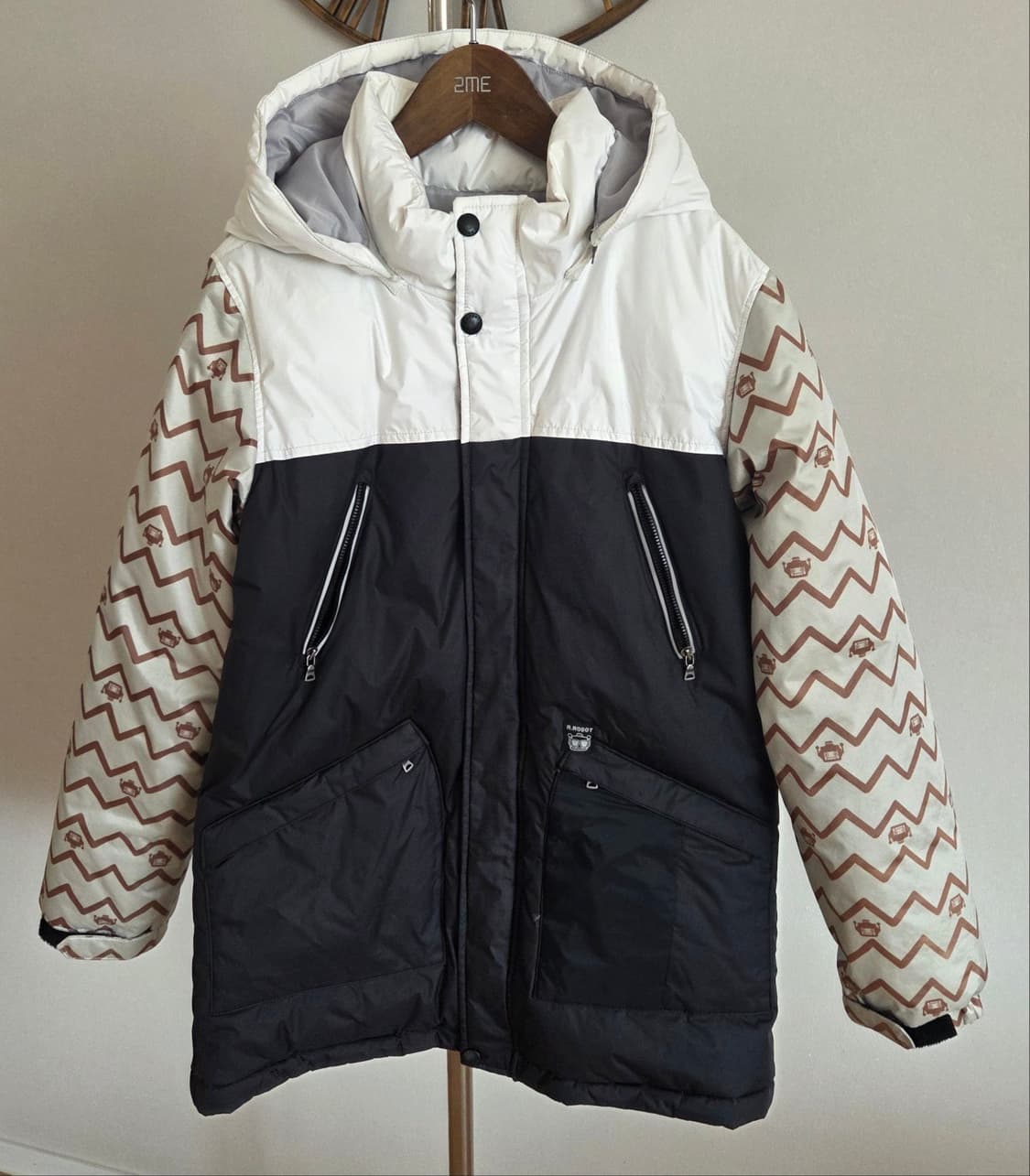 R.ROBOT 덕다운 후드 패딩 키165 상품이미지2