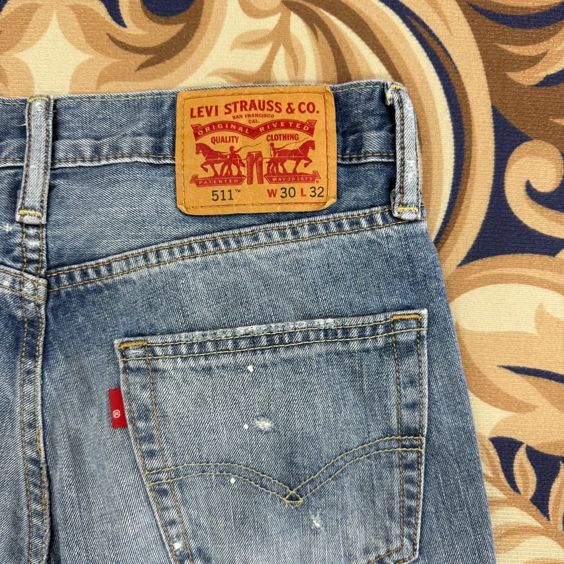 (30)리바이스 Levis 511 데미지 워싱 데님팬츠 상품이미지2