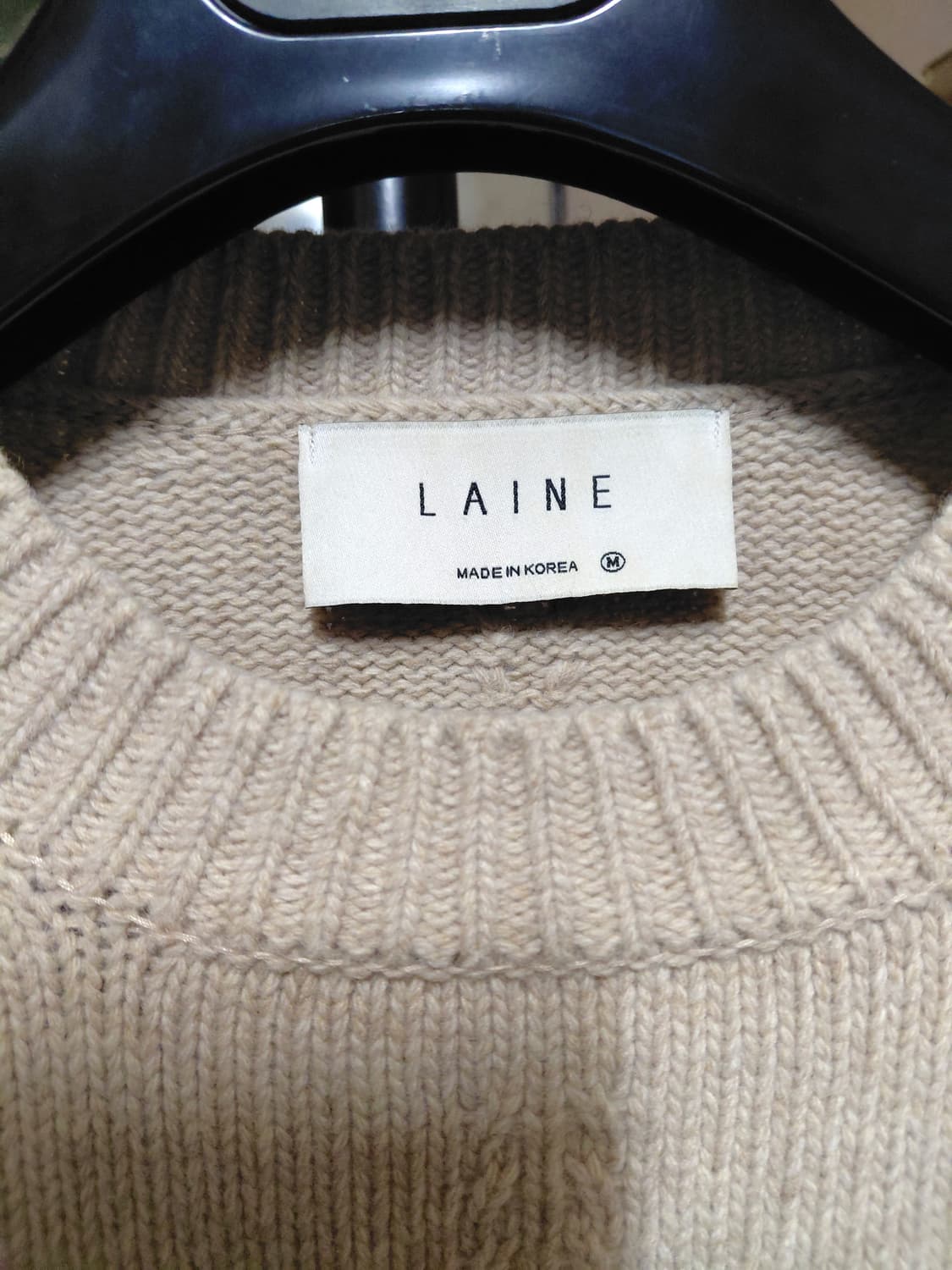 [LAINE]램스울 라운드넥 니트 M사이즈 상품이미지3