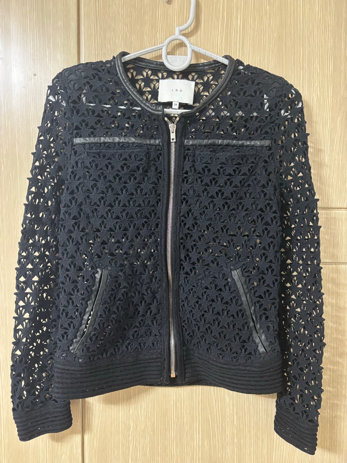 IRO 아일렛 레이스 블랙 자켓 상품이미지1