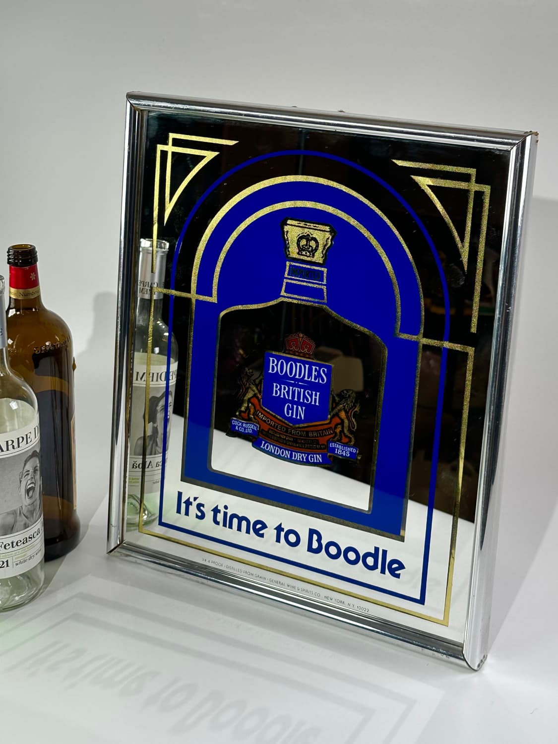 미국 빈티지 부들스 진 팝미러 거울 간판 상품이미지7