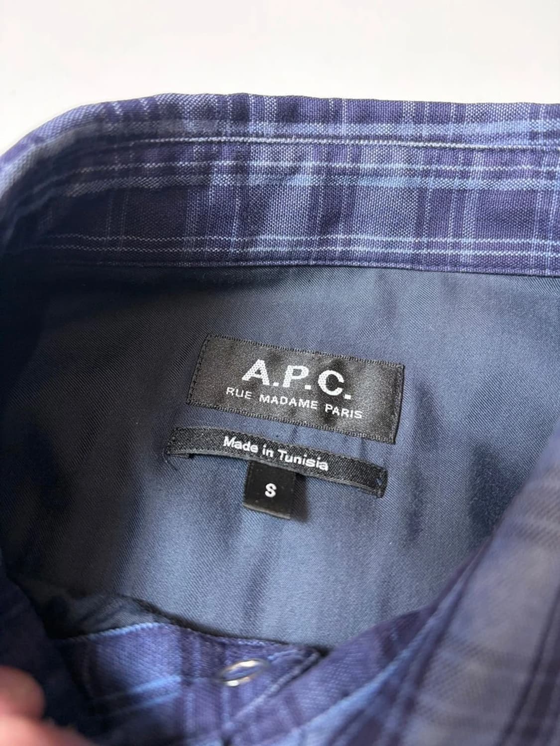 아페쎄 APC 체크 코튼 셔츠 PN9267 상품이미지5