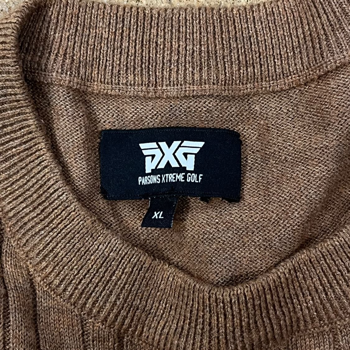 [정품/XL] PXG 골지 니트 스웨터 브라운 b19 상품이미지5