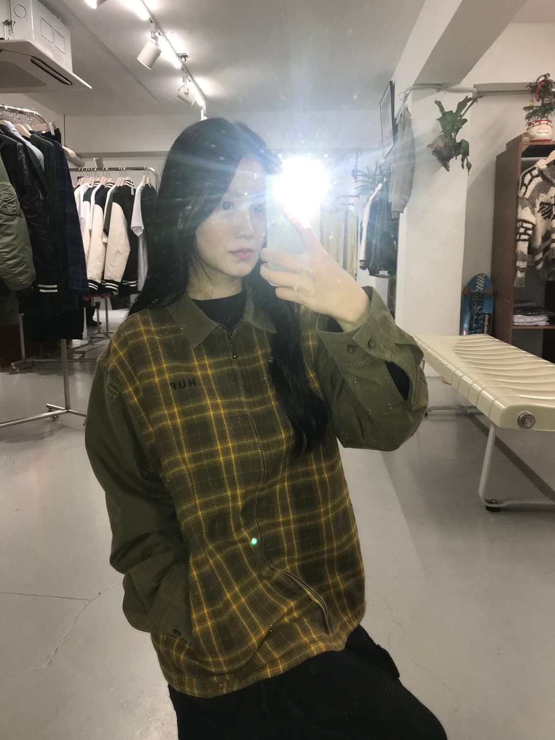 허프 HUF Aberdeen Zip Flannel Shirt 상품이미지6