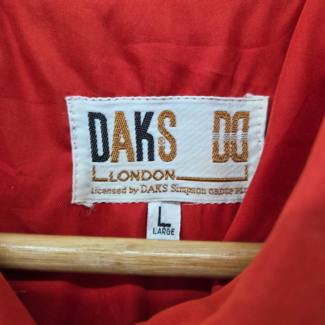 닥스 빨간색 봄버 자켓 여L 상품이미지4