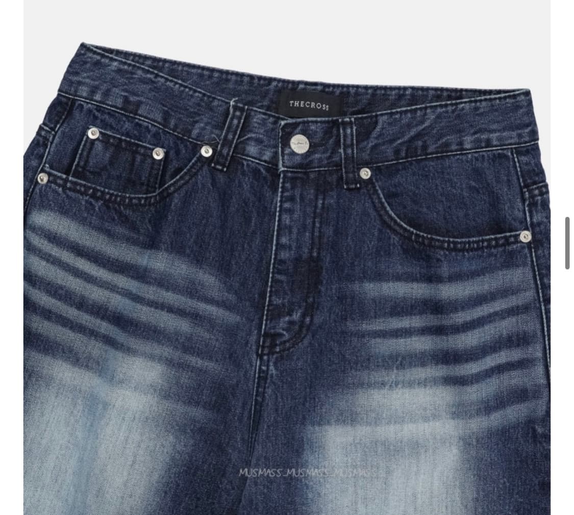 남자 thecross 커브 데님팬츠 와이드팬츠 (새상품) 상품이미지5