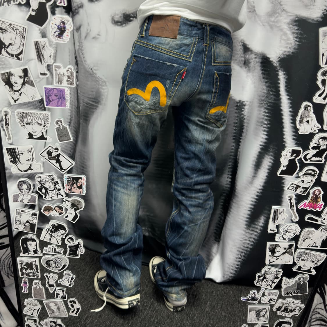 EVISU 에비수 워싱 시그니처 팬츠 상품이미지1