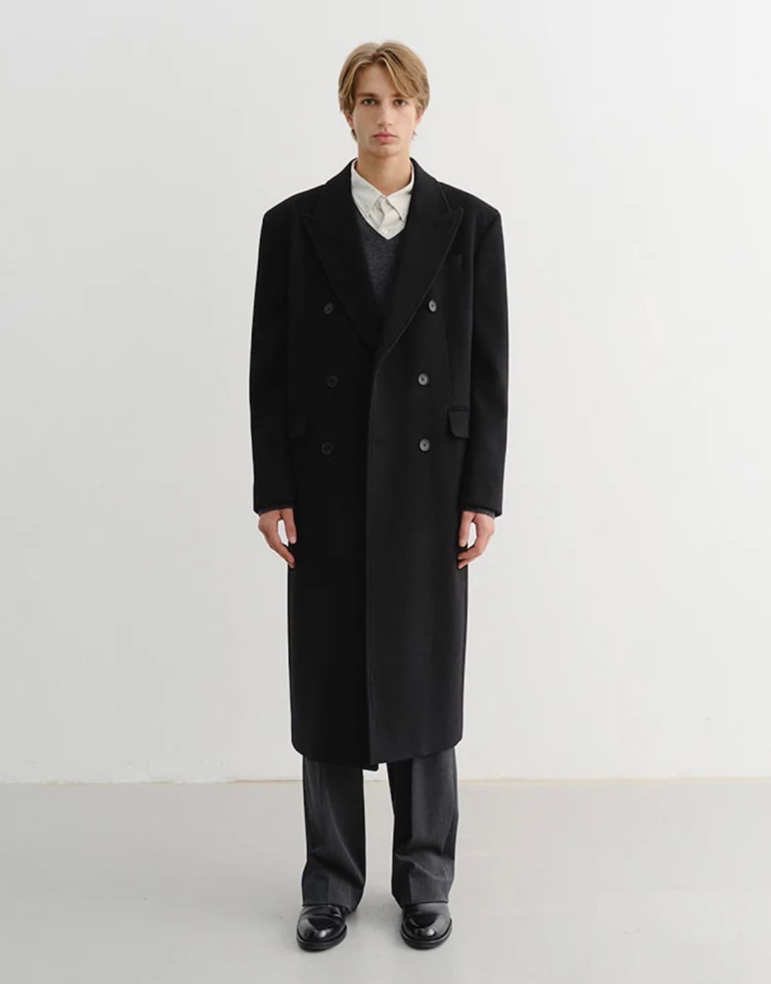 던스트 테일러드 더블 코트 M사이즈 새상품 상품이미지1