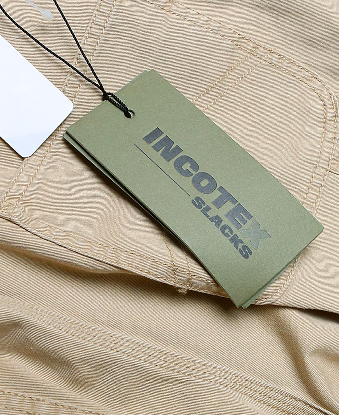 인코텍스 [Incotex] 코튼 베이지 루즈 핏 워크 팬츠 상품이미지10