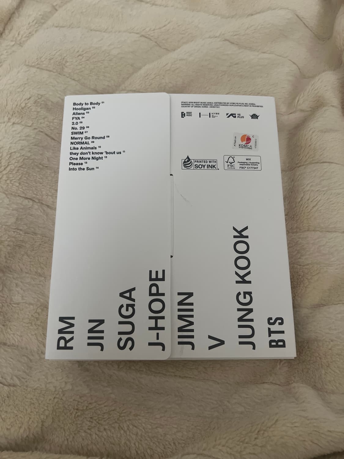 BTS ARIRANG ALBUM 상품이미지2