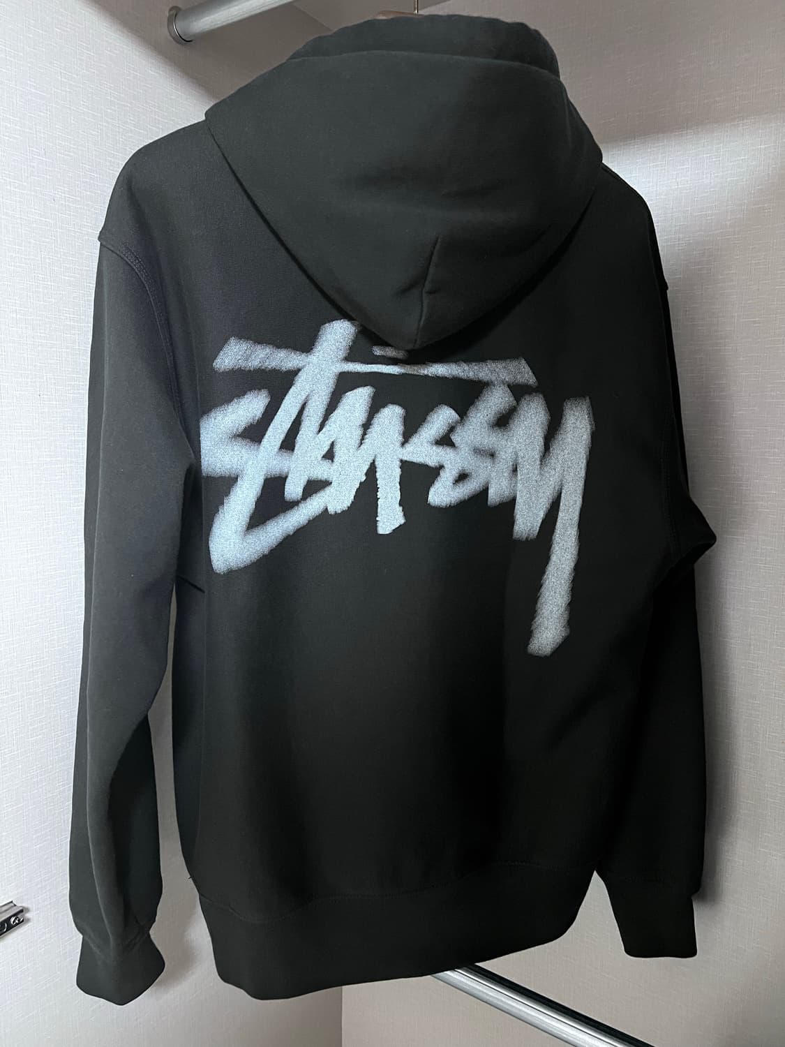 스투시 디지 스탁 후드 블랙 M 상품이미지2