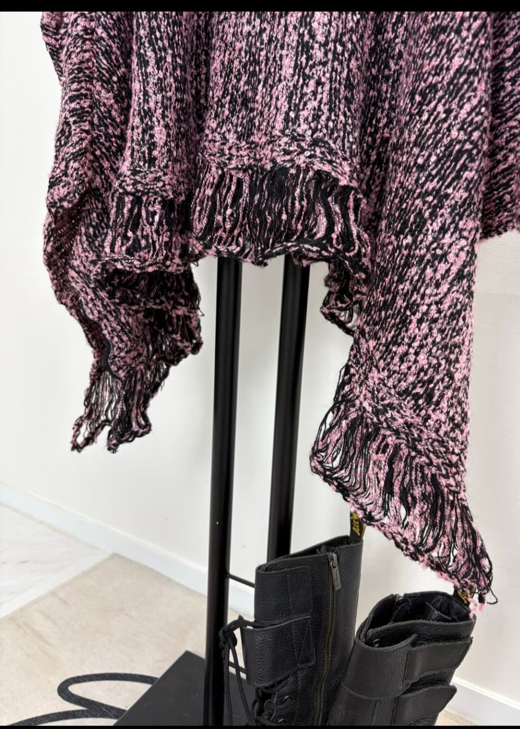 너드 그런지 핑크니트 상품이미지5