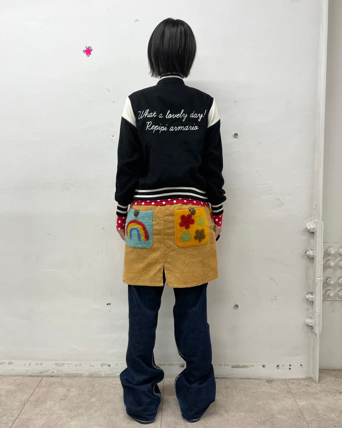 Basic Black Stadium Jacket  상품이미지5