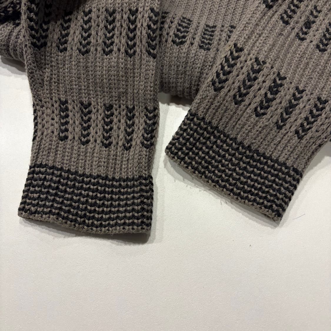 [L] 아르마니 익스체인지 패턴 니트 집업 가디건 D214 상품이미지6