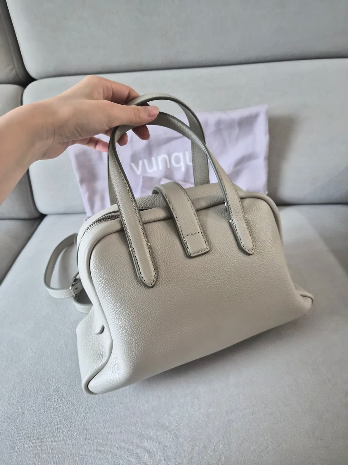 (체인포함)분크 토크 토트백 S 라이트베이지 상품이미지2