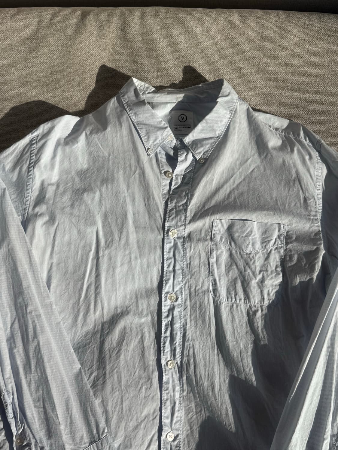 비즈빔 핀 스트라이프 셔츠 상품이미지2