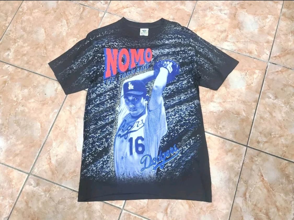 윈터랜드 1995 LA 다저스 노모히데오 빈티지티셔츠 상품이미지1