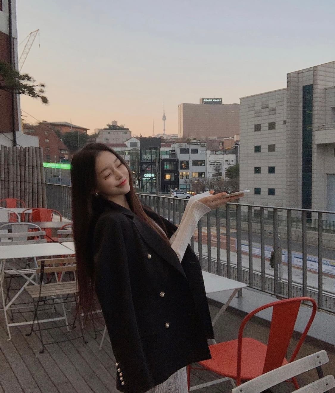 로즈팩토리 스티치 자켓 S 진주 버튼 블랙 아네로즈 시에 로즈니 로아르 상품이미지4