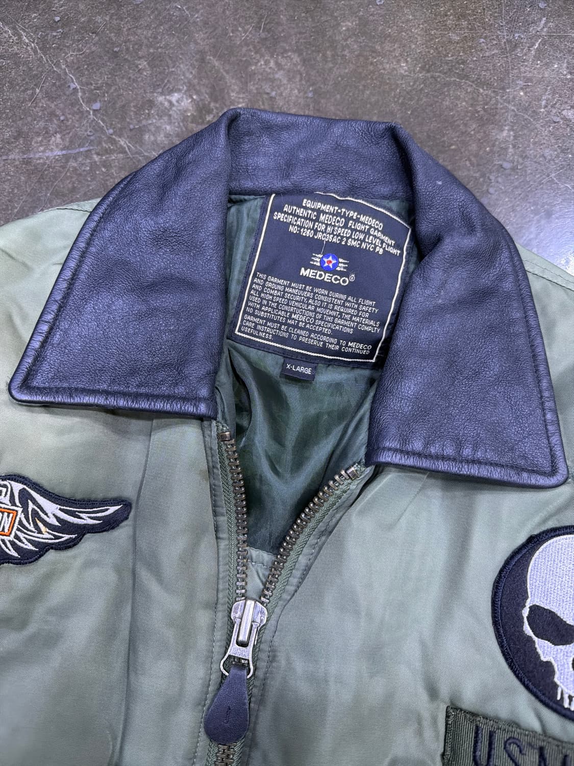 메데코 US 마린 항공점퍼 와펜 커스텀 XL 상품이미지3