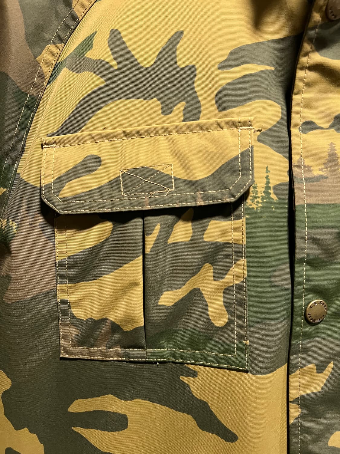 [L]엘엘빈 USA 우드랜드 패턴 나일론 윈드 브레이커 상품이미지4