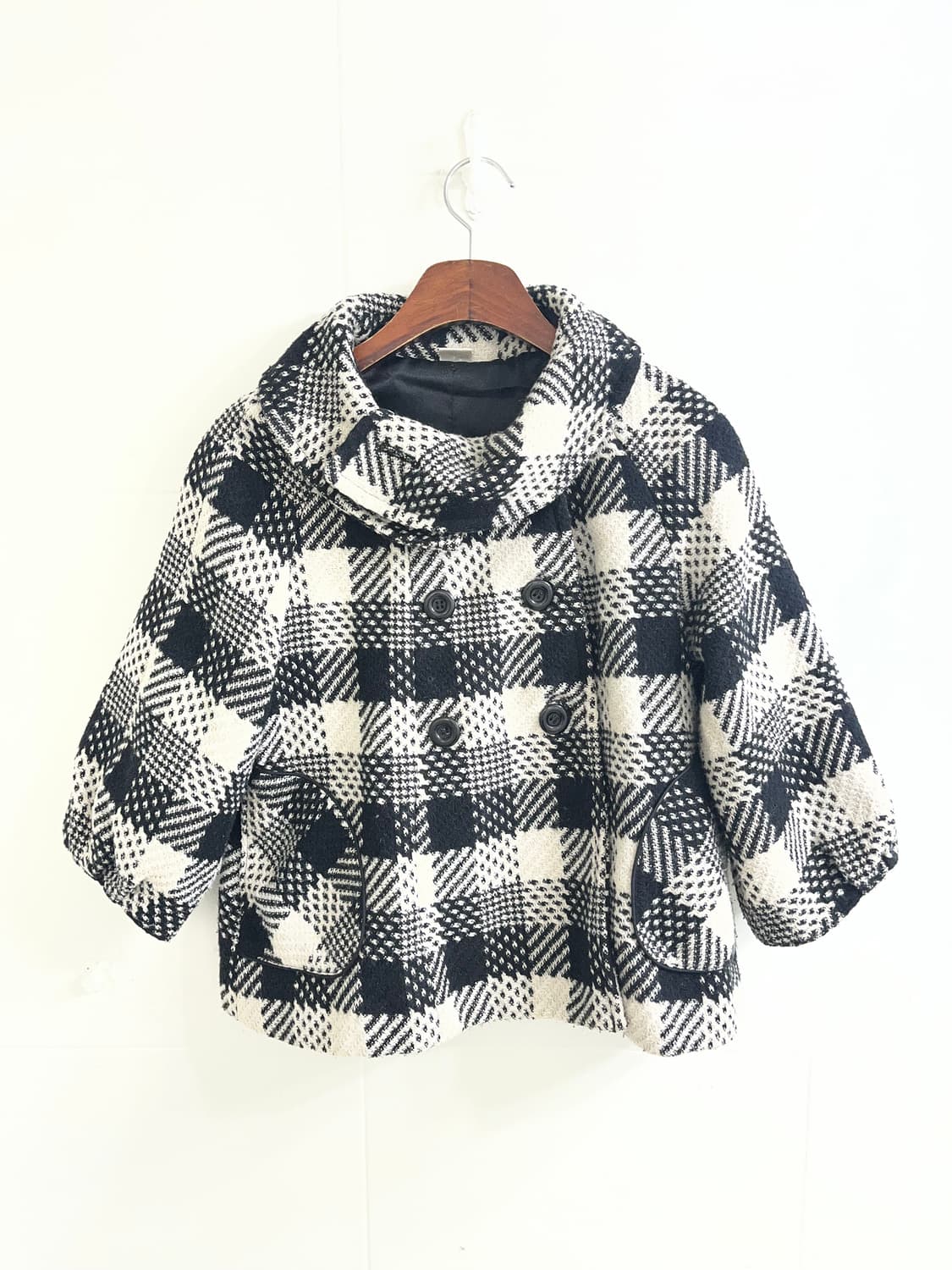 리즈리사 무채색 체크 니혼진 코트 코디세트 상품이미지4