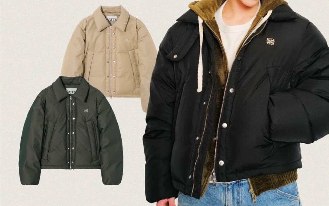 [10회미만착]세터 투톤 덕 다운 패딩 블랙 M 상품이미지2