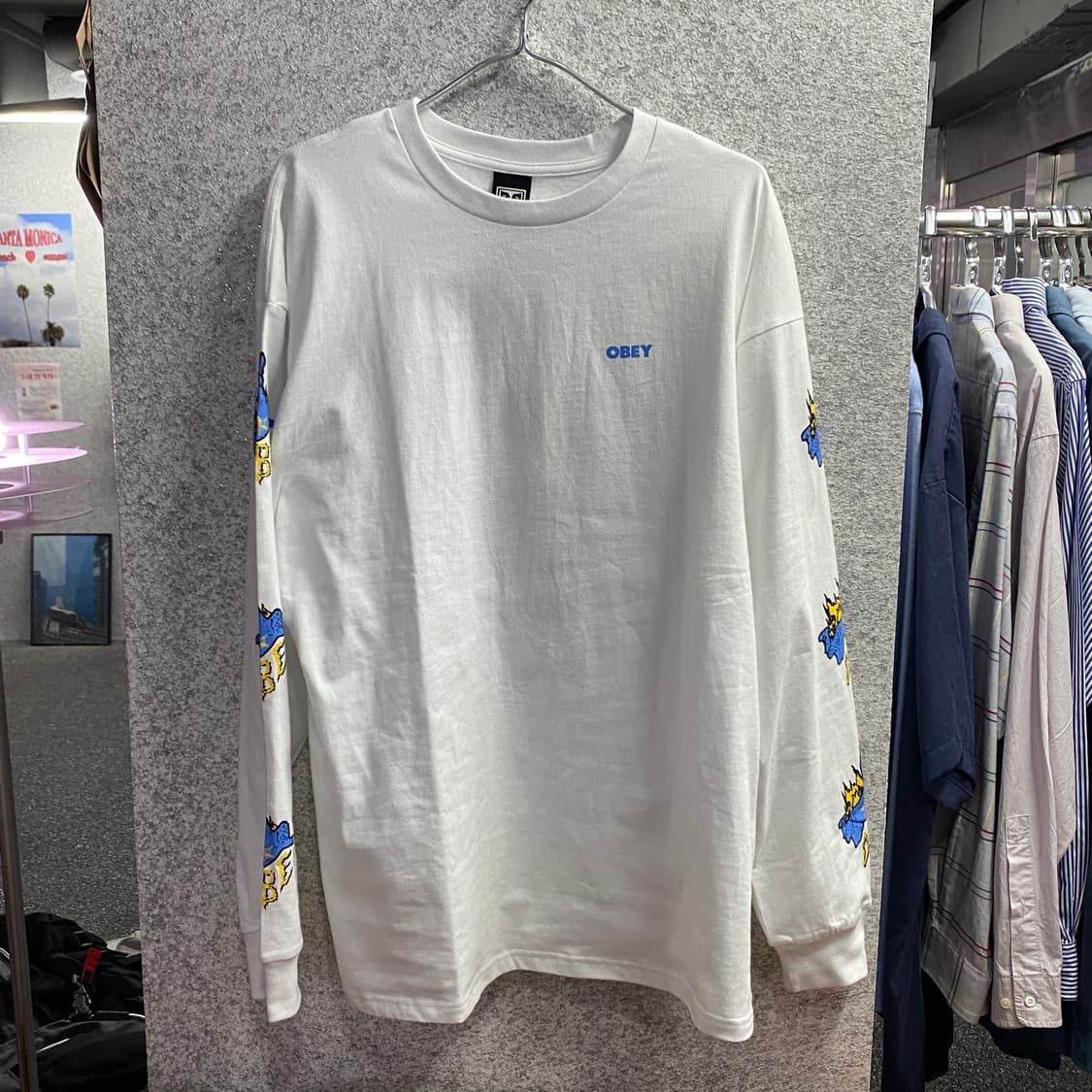 오베이 X 랩비트 멀티로고 롱슬리브 B4207 상품이미지2