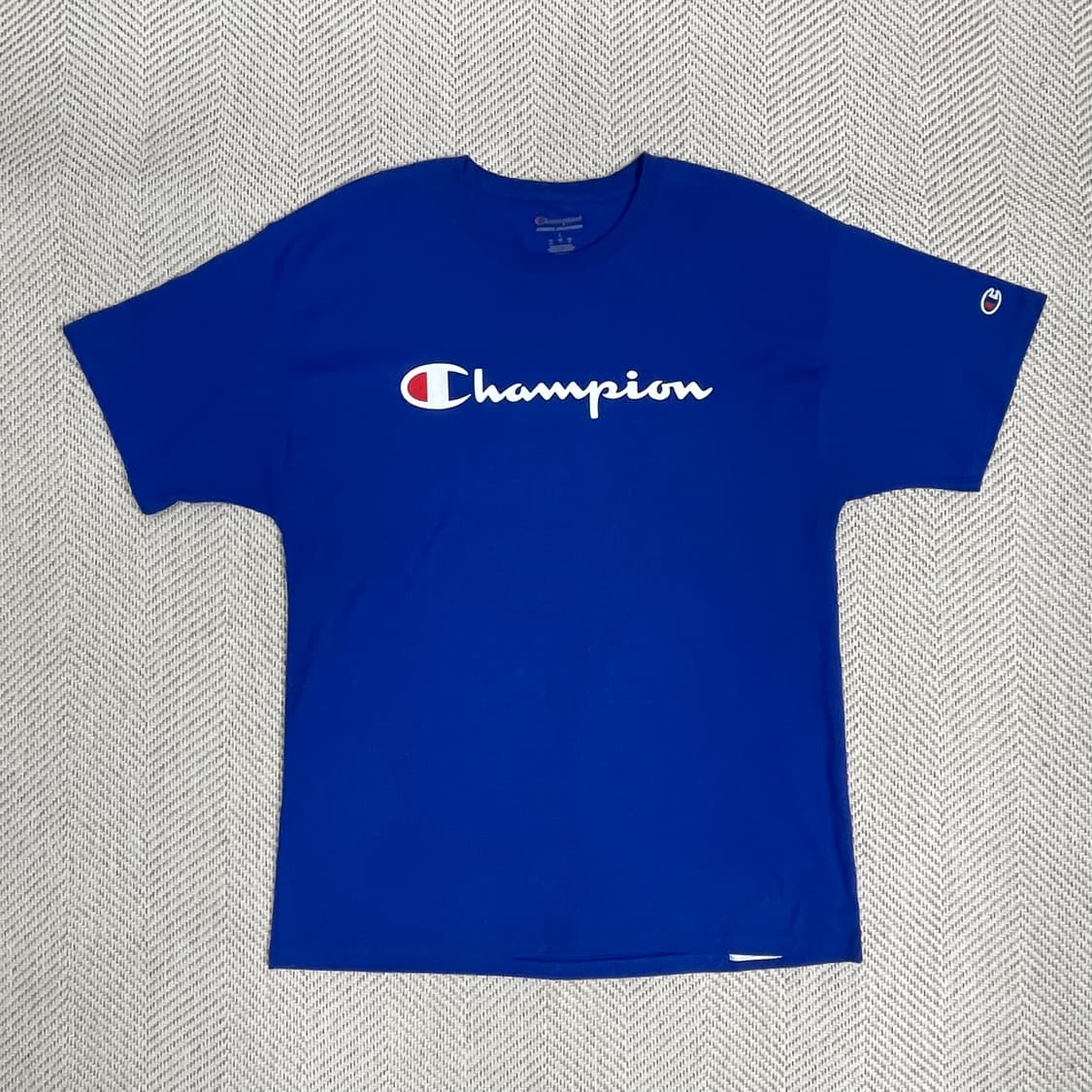 챔피온 정품 파란색 반팔티 L사이즈 상품이미지1