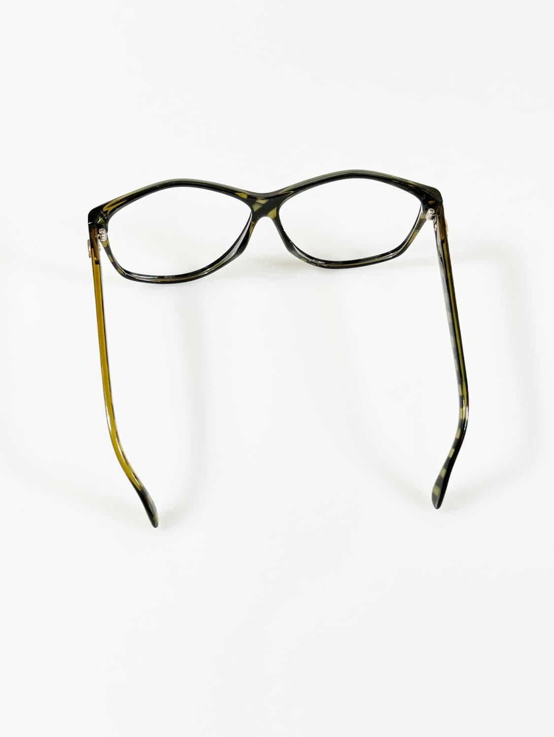 90s TALENT 오버사이즈 스퀘어 스트라이프 뿔테 빈티지 안경 상품이미지6