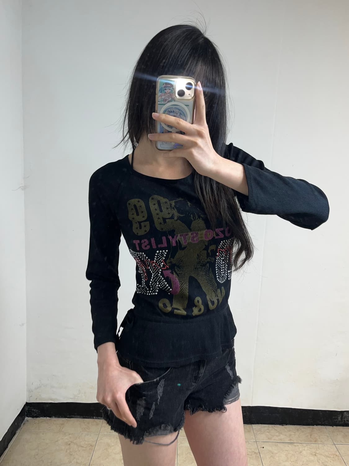 00‘s 디바프린팅 롱슬리브 상품이미지1